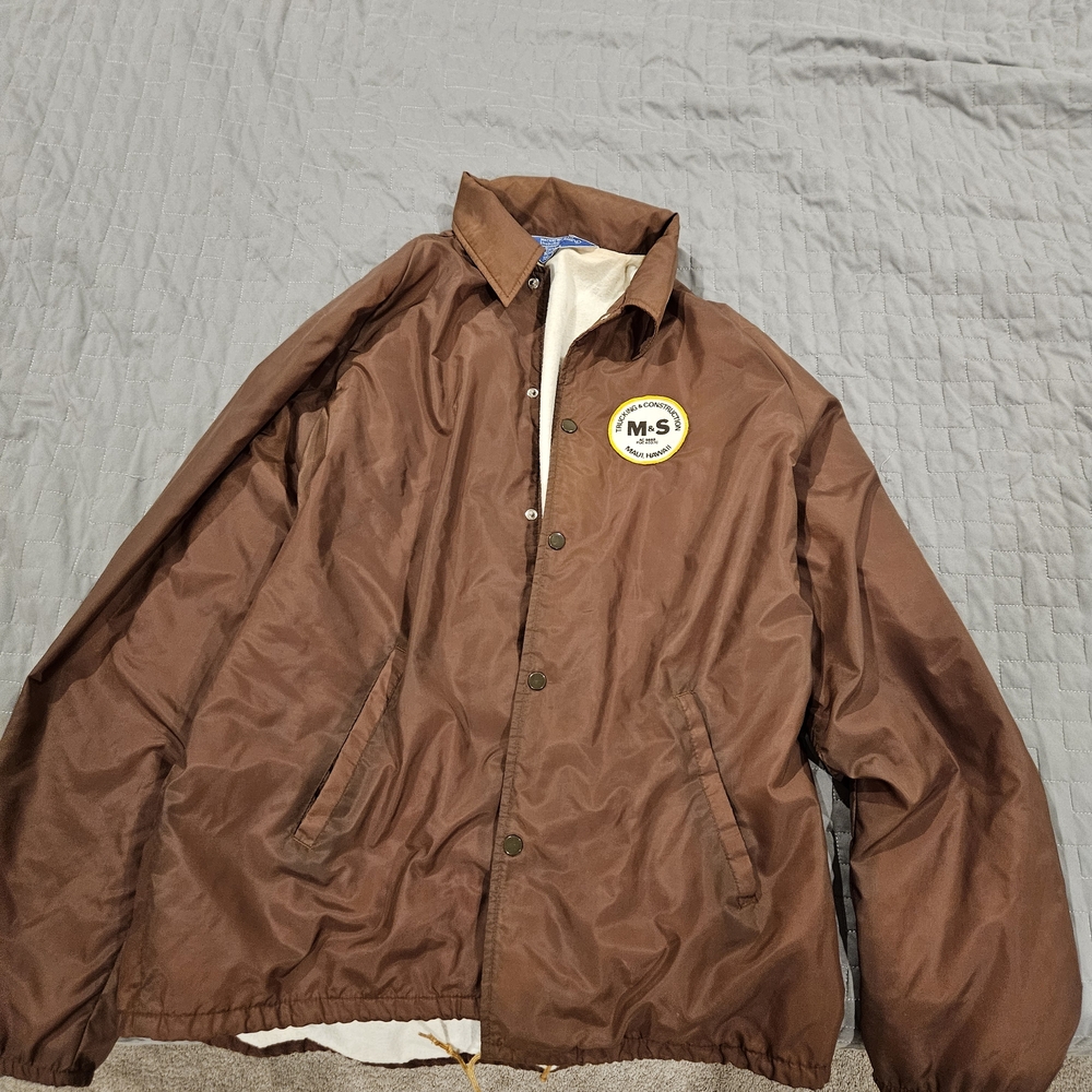 Vintage M & S Trucking Maui Brown Men's Jacket